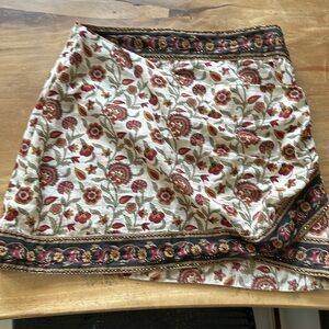 Zara wrap front mini skirt